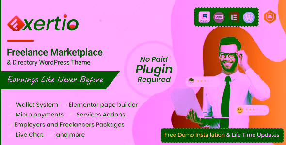 Exertio Freelance Marketplace Theme