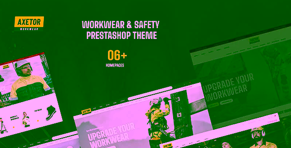 Axetor Elementor Workwear Safety Prestashop Theme