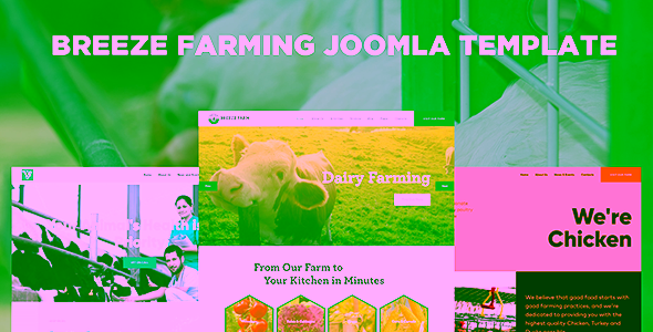 Breeze Farm Agricultural and Poultry Joomla Template