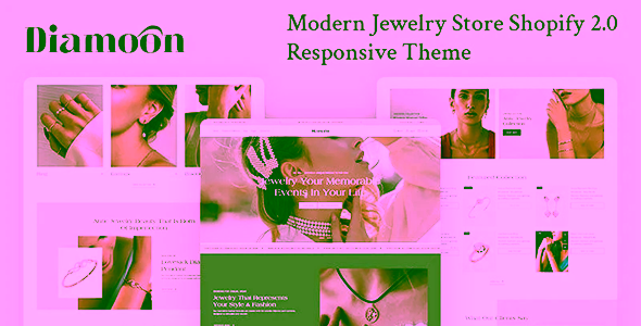 Diamoon Modern Jewelry Store Shopify Theme