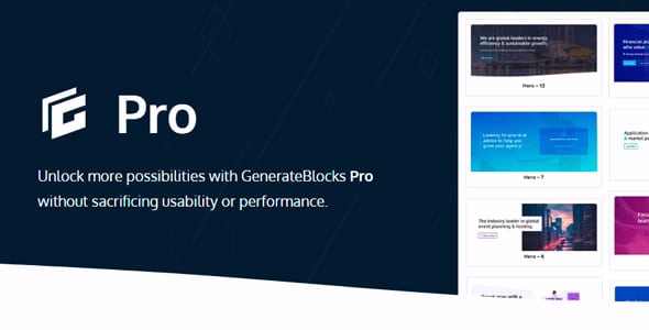 GenerateBlocks Pro Plugin