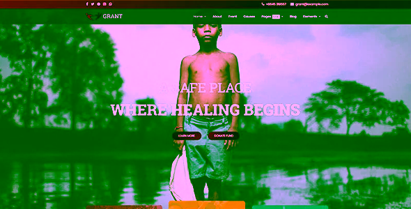 Grant Nonprofit Charity Joomla Template