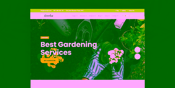 GreeLan Gardening Lawn Joomla Template