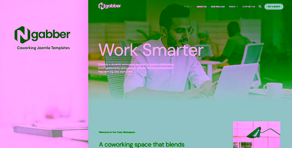 Ngabber Coworking and Creative Joomla Template
