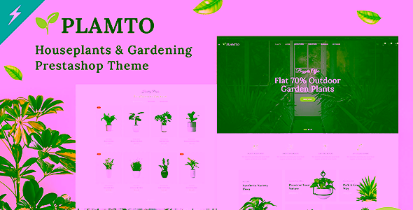 Plamto Plants Houseplants and Gardening PrestaShop Theme
