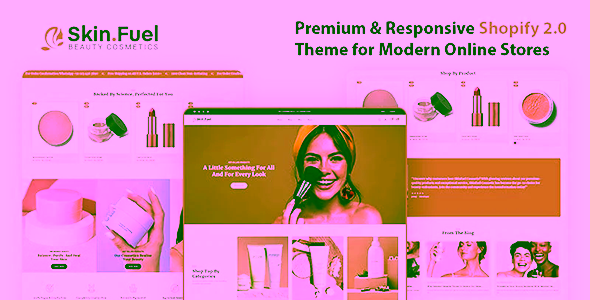 SkinFuel Beauty Cosmetics Shopify Theme