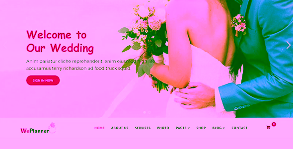 Wedding and Wedding Planner Joomla Template