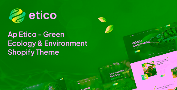 Ap Etico Green Ecology and Environment Shopify Theme