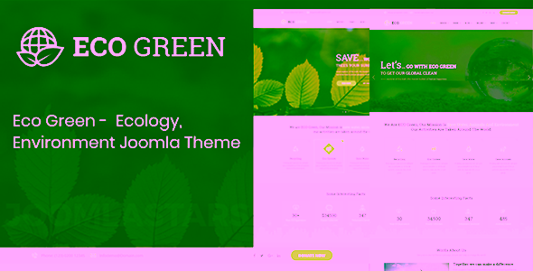 Eco Green Environment Ecology Joomla Template