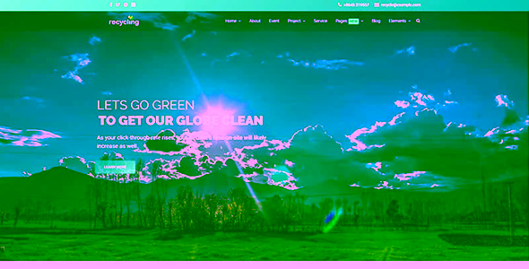 Recycling Nonprofit Environmental Joomla Template