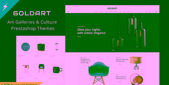 The Gold Art Art Crafts and Exhibition Gallery Prestashop Theme