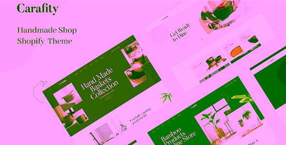 Carafity Elementor Bamboo Handmade Prestashop Theme