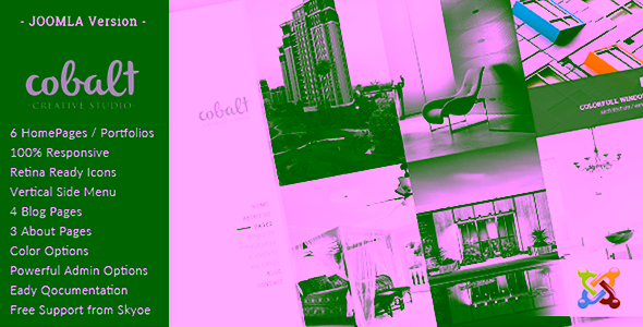 Cobalt Responsive Architect and Creatives Joomla Template