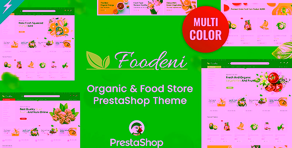 Foodeni Vegetable Fruits and Grocery PrestaShop Theme