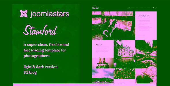 Stamford Photography Portfolio And Blog Joomla Template