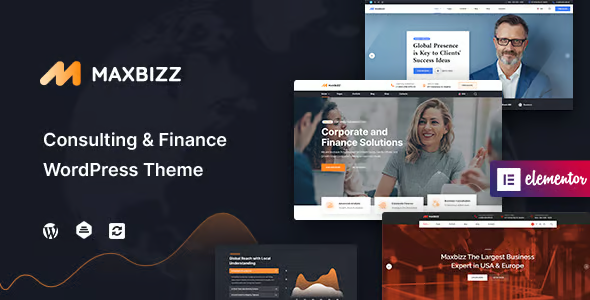 Maxbizz Consulting and Financial Theme