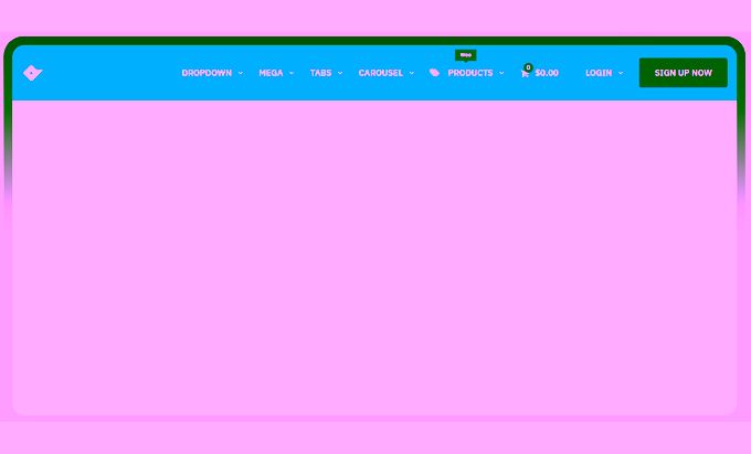 QuadMenu Themes Developer Mega Menu 01