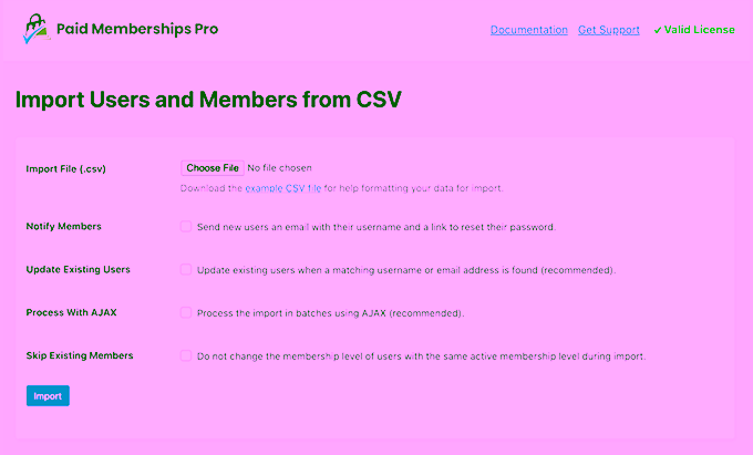 PMPRO Import Users from CSV 02