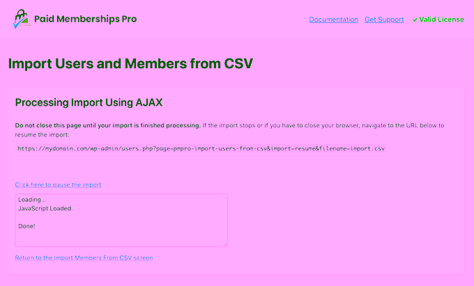PMPRO Import Users from CSV 03