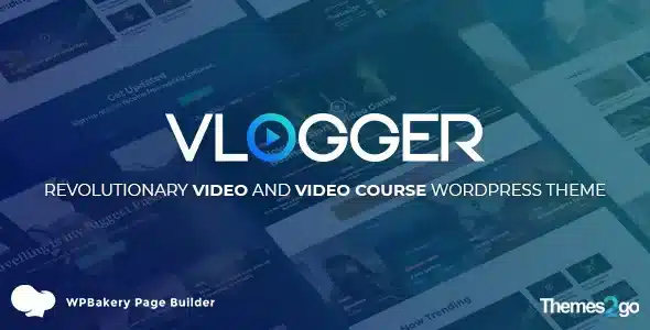 Vlogger Video and Tutorials Theme