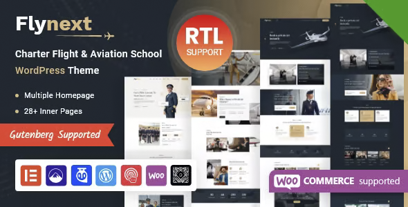 Flynext Multipurpose Aviation WordPress Theme