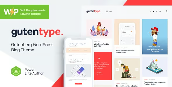 Gutentype Gutenberg Blog Theme + Elementor