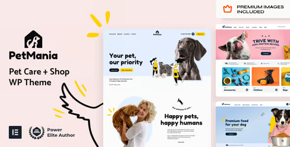 PetMania Pet Shop and Care Theme