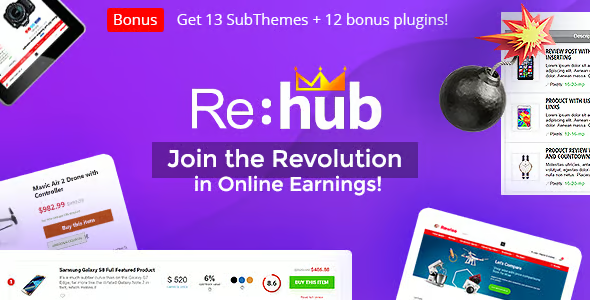 REHub Multi Vendor Marketplace WordPress Theme