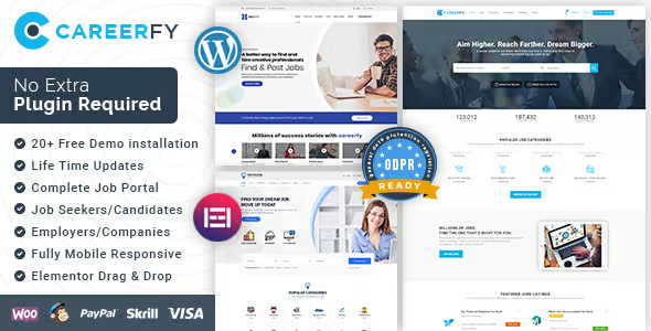 Careerfy Job Board WordPress Theme Careerfy Job Board WordPress Theme